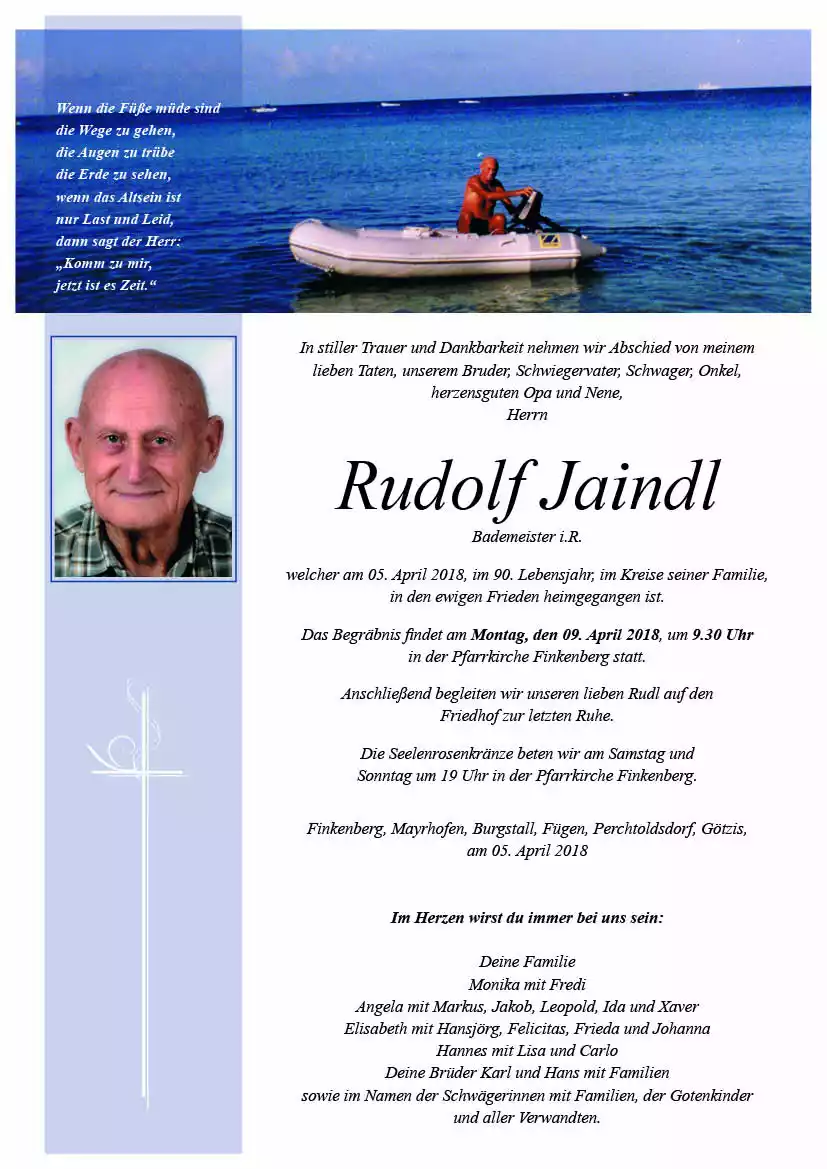 Parte von Rudolf Jaindl